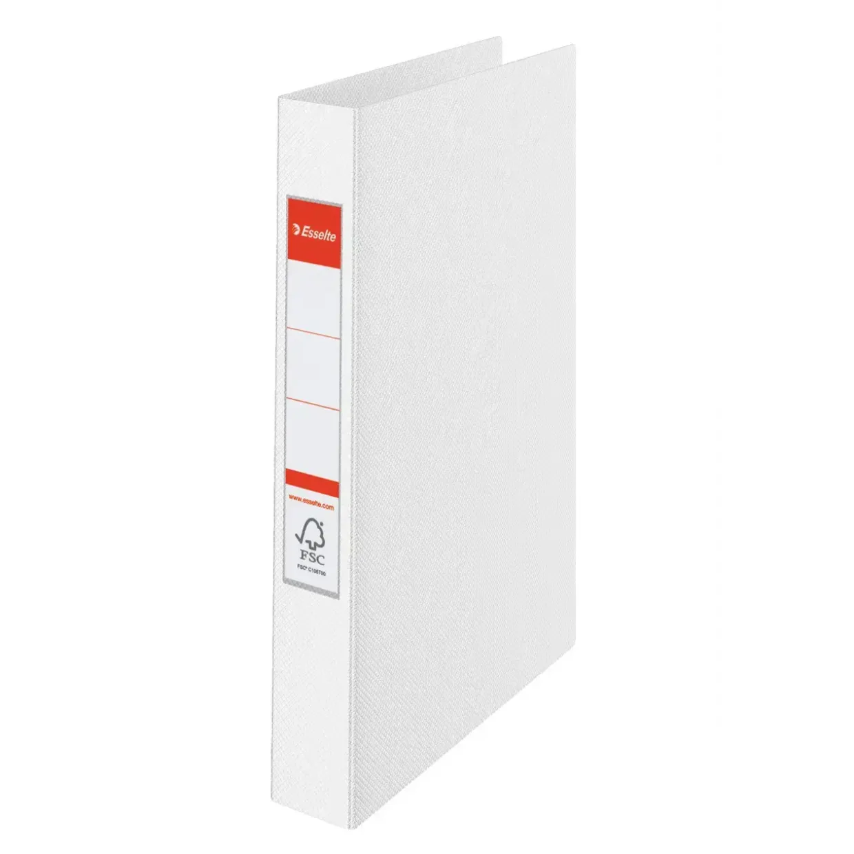 Brevordner A4 hvid med 2 ringe og 42 mm ryg Esselte - 14449 - 10 stk