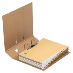Brevordner A4 Oxford Touareg 2R 80mm - beige|hvid