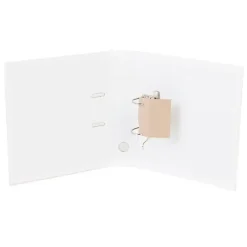 Brevordner A4 - Q-Line hvid 75 mm bred ryg - 10 stk