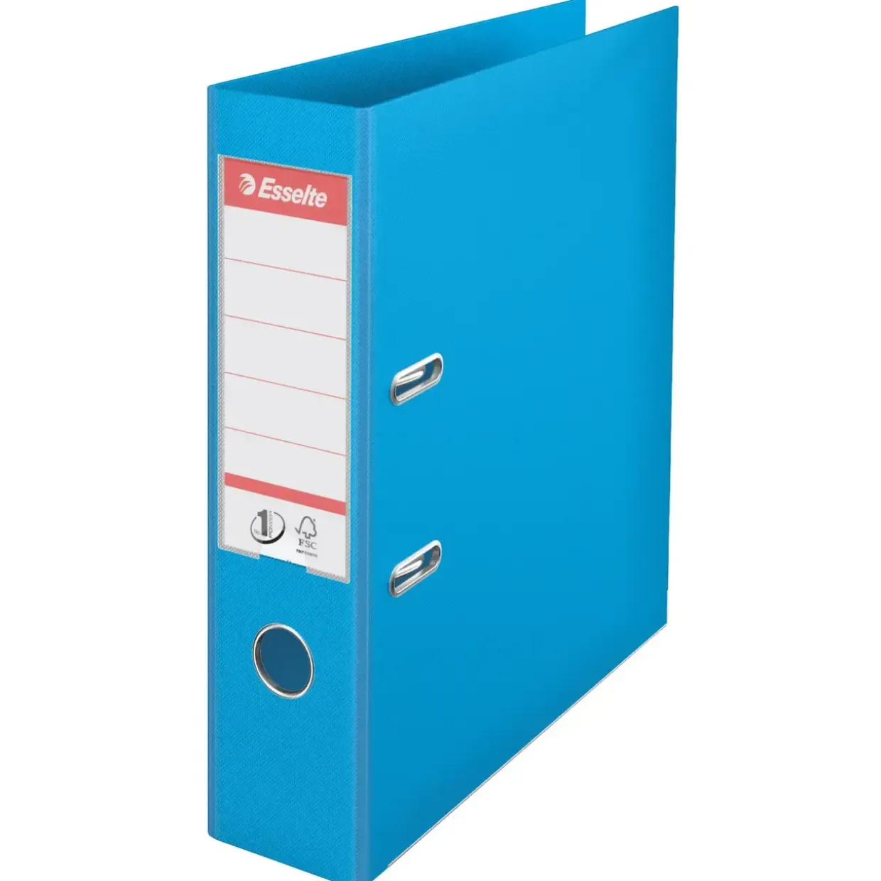 Brevordnere A4 Esselte No 1 med 75 mm ryg 811311 - Lyseblå - 10 stk