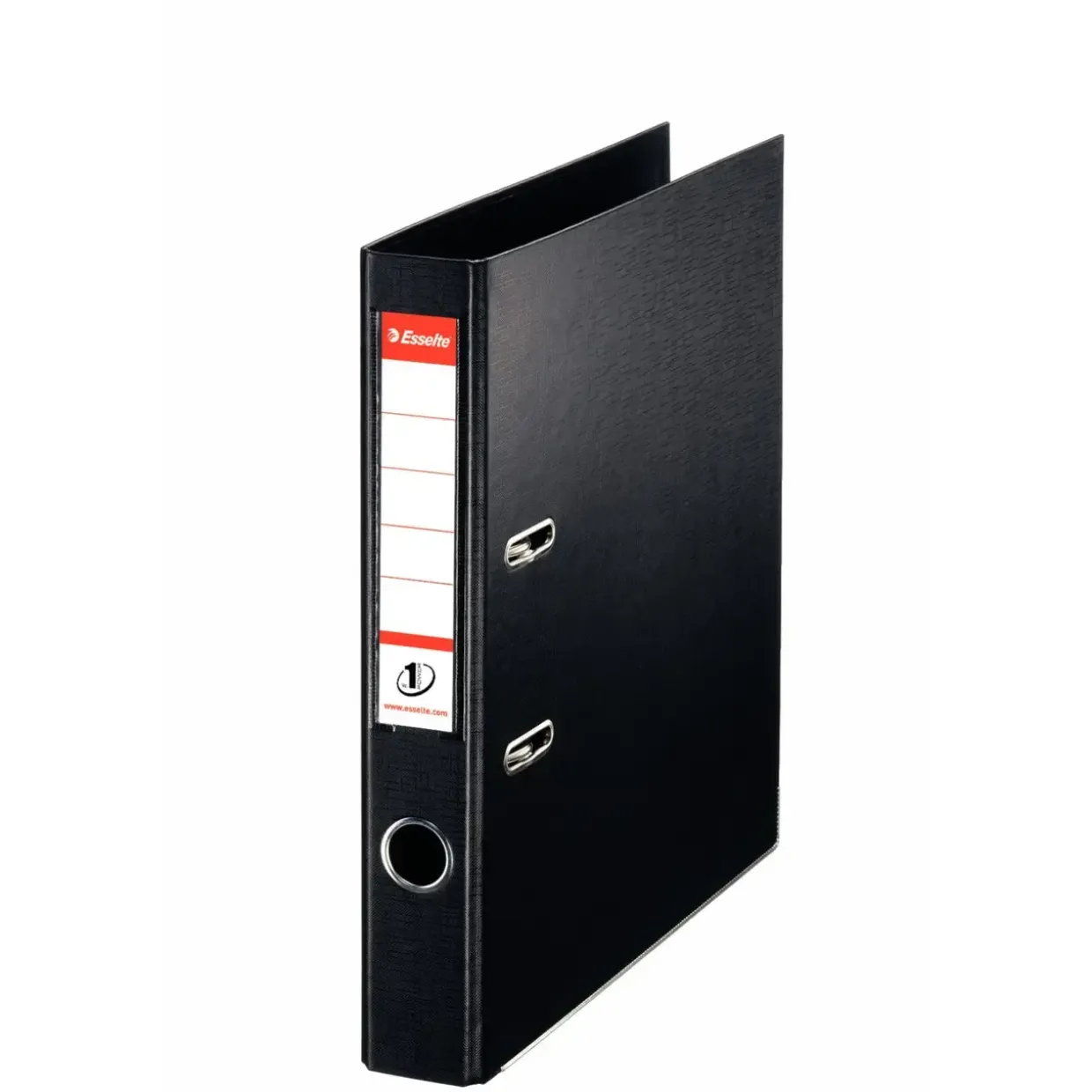 Brevordner Esselte No. 1 A4 sort smal - 10 stk