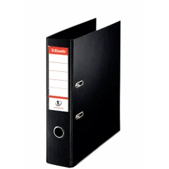 Brevordner Esselte No 1 sort bred - 10 stk