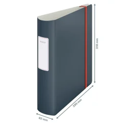 Brevordner Leitz Cosy Active PP A4 80mm grå