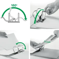 Brevordner Leitz Cosy Active PP A4 60mm grå