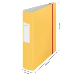 Brevordner Leitz Cosy Active PP A4 80mm gul