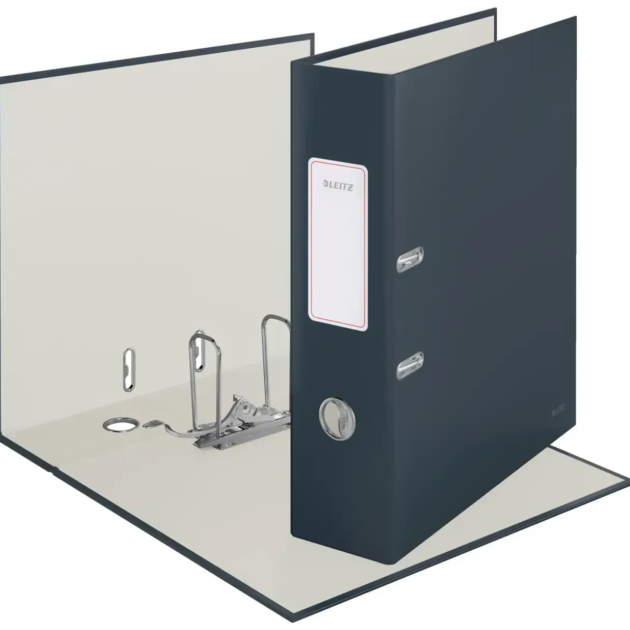 Brevordner Leitz Cosy 180° A4 80mm grå