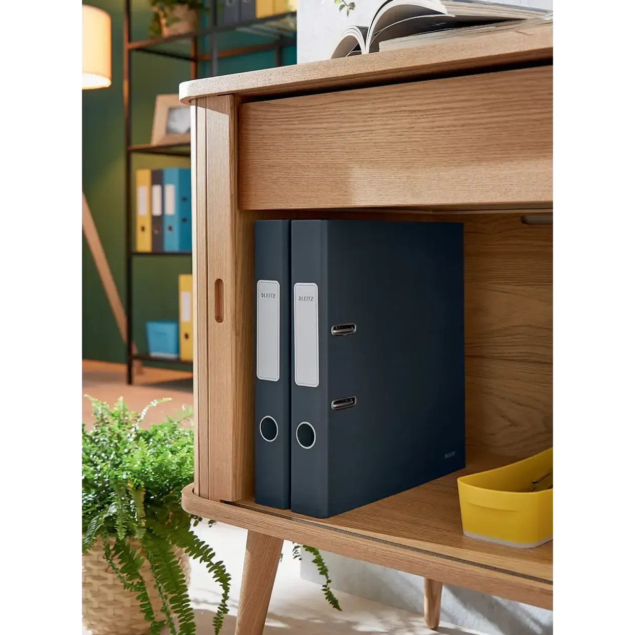 Brevordner Leitz Cosy 180° A4 50mm grå