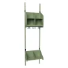 Børnegarderobe BST Kombination A, Startsektion 2 pladser B 500 mm, grøn