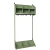 Børnegarderobe BST Kombination A, Startsektion 3 pladser B 900 mm, grøn