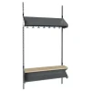 Børnegarderobe BST Kombination C, Startsektion 3 pladser B 900 mm, grøn
