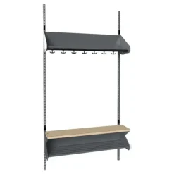Børnegarderobe BST Kombination C, Startsektion 3 pladser B 900 mm, grøn