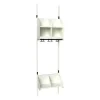 Børnegarderobe BST Kombination F, Startsektion 3 pladser B 750 mm, mørk grå