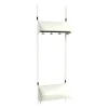 Børnegarderobe BST Kombination F, Startsektion 2 pladser B 600 mm, hvid