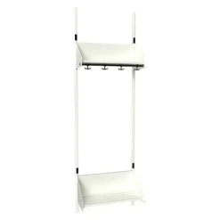 Børnegarderobe BST Kombination D, Startsektion 2 pladser B 500 mm, hvid