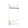 Børnegarderobe BST Kombination D, Startsektion 3 pladser B 750 mm, lys grå