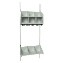 Børnegarderobe BST Kombination A, Startsektion 2 pladser B 600 mm, hvid