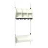 Børnegarderobe BST Kombination B, Startsektion 3 pladser B 750 mm, hvid