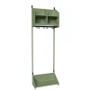 Børnegarderobe BST Kombination H, Startsektion 2 pladser B 500 mm, grøn