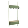 Børnegarderobe BST Kombination E, Startsektion 2 pladser B 600 mm, hvid
