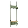 Børnegarderobe BST Kombination G, Startsektion 2 pladser B 500 mm, grøn