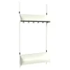 Børnegarderobe BST Kombination F, Startsektion 3 pladser B 900 mm, hvid