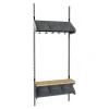 Børnegarderobe BST Kombination C, Startsektion 2 pladser B 600 mm, hvid