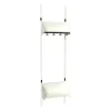 Børnegarderobe BST Kombination F, Startsektion 2 pladser B 500 mm, hvid