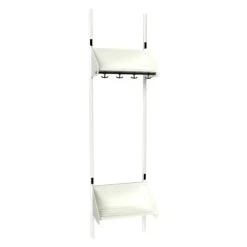 Børnegarderobe BST Kombination F, Startsektion 2 pladser B 500 mm, hvid