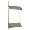 Børnegarderobe BST Kombination F, Startsektion 3 pladser B 900 mm, grøn