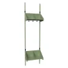 Børnegarderobe BST Kombination E, Startsektion 2 pladser B 500 mm, grøn