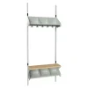 Børnegarderobe BST Kombination G, Startsektion 3 pladser B 750 mm, lys grå