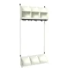 Børnegarderobe BST Kombination A, Startsektion 3 pladser B 900 mm, hvid