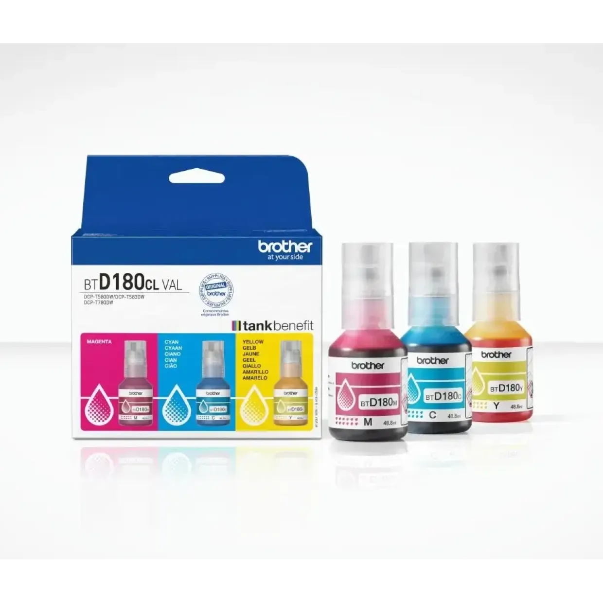 Brother CMY, Blækflasker, 3 bottles, 5000 sider hver