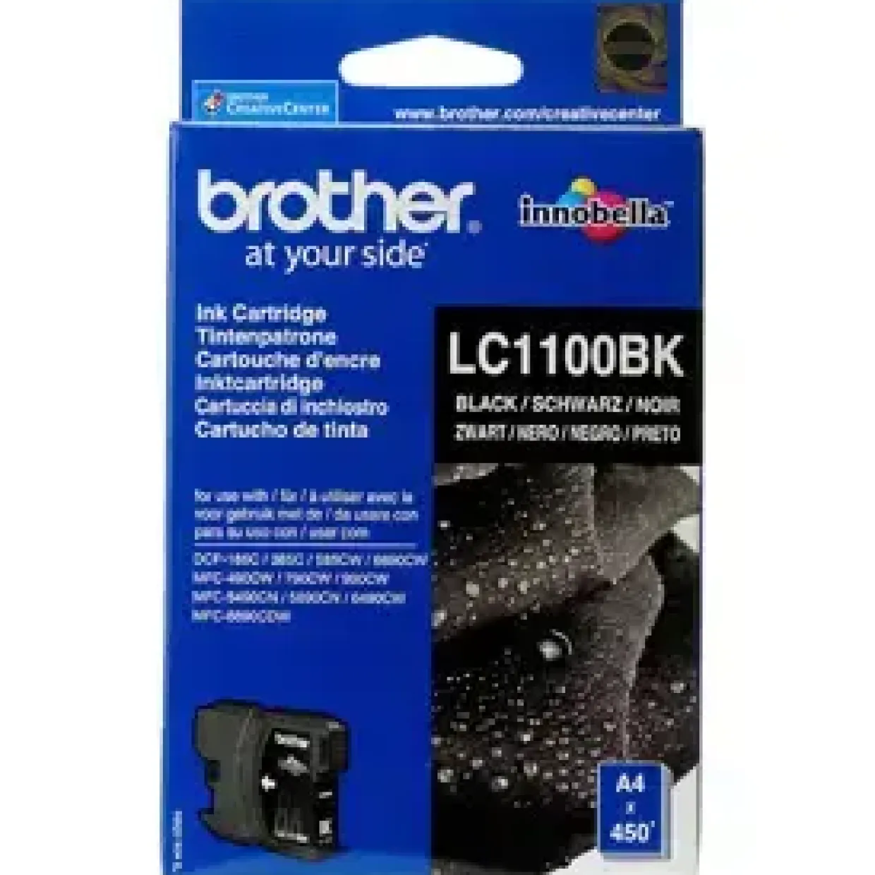 Brother LC1100BK blækpatron sort - original