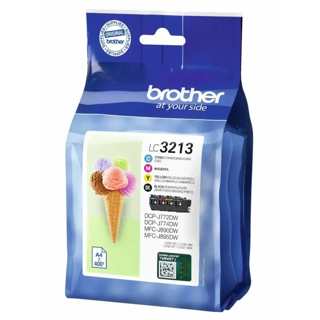 Brother LC3213, Blækpatroner, Farvet & Sort, Multipack