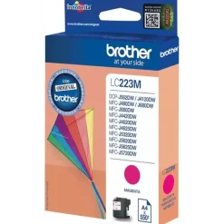 Brother LC223M, Blækpatron, Magenta, 550 sider