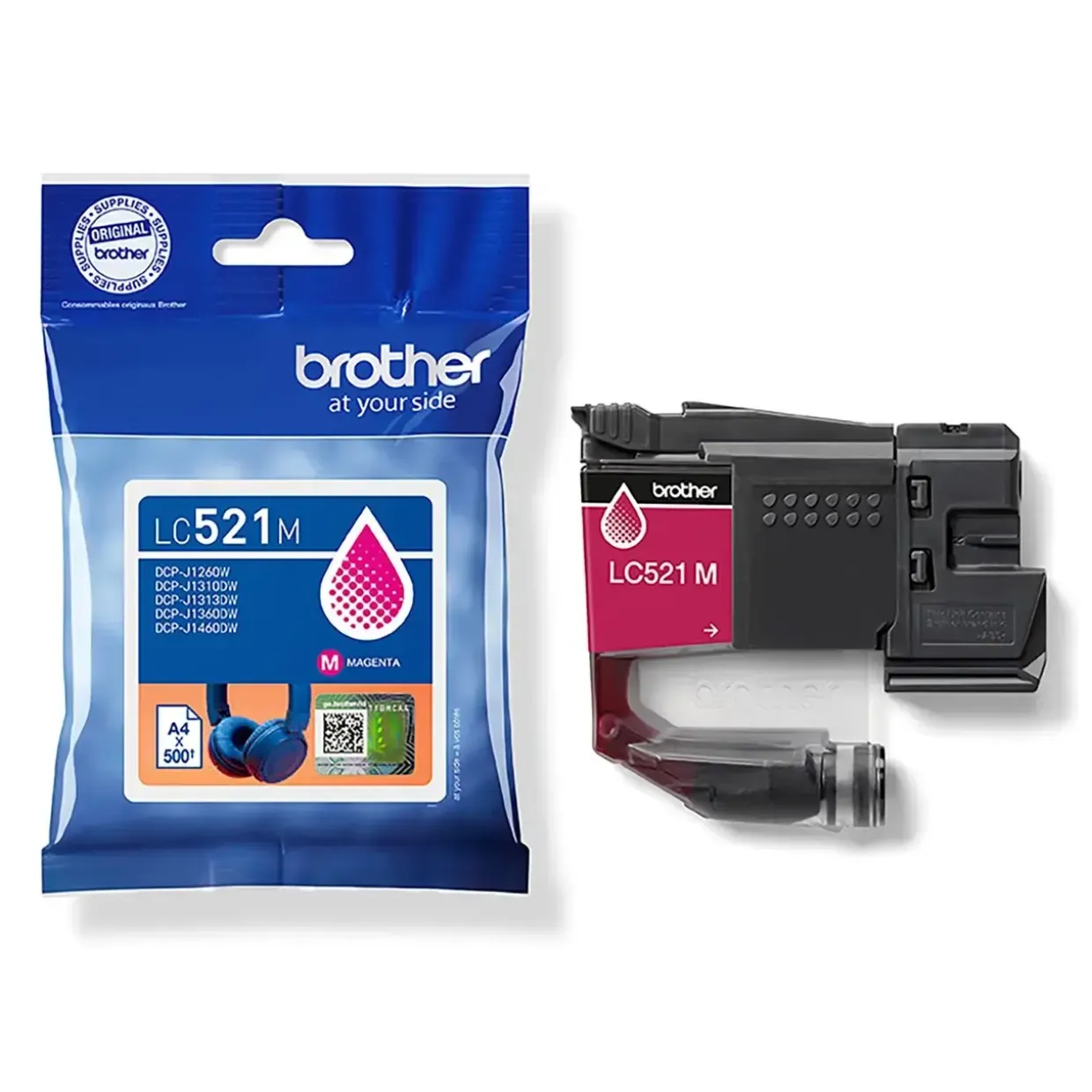 Brother LC521M, Blækpatron, Magenta, ink cartridge