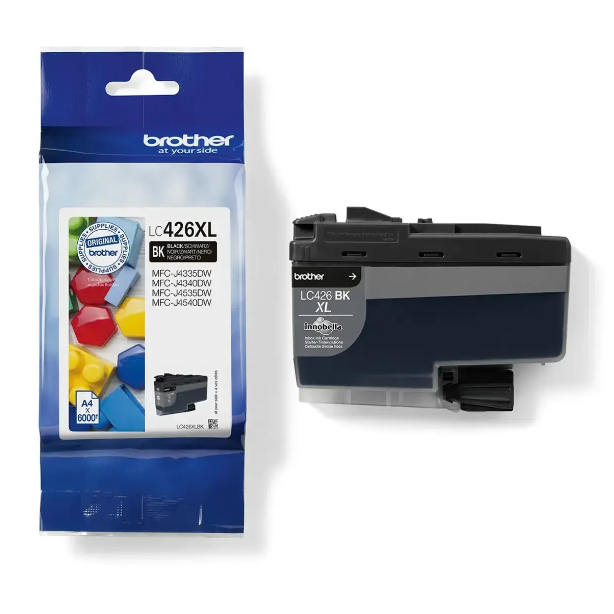 Brother LC426XLBK, Blækpatron, Sort, 6000 sider