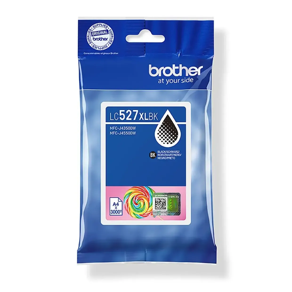 Brother LC527XLBK, Blækpatron, Sort XL, 3.000 sider - Til MFC-J4350DW/MFC-J4550DW