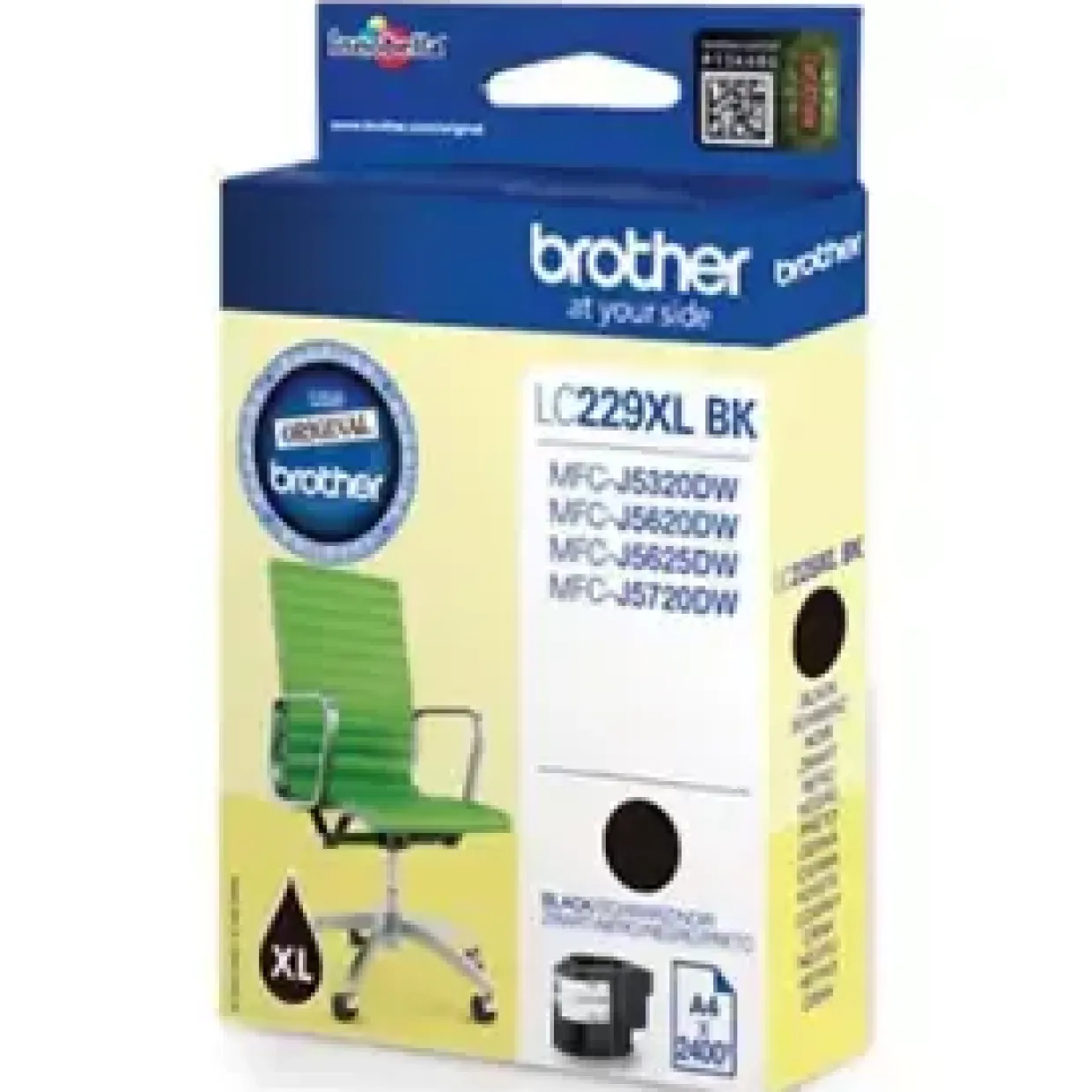Brother LC229 XL, Blækpatron, Sort, 2400 sider