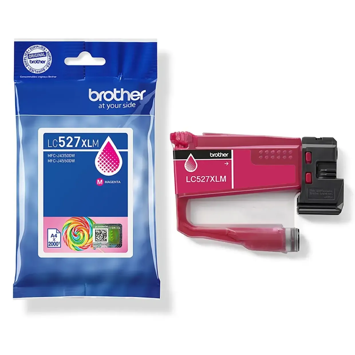Brother LC527XLM, Magenta, 2000 sider