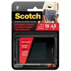 Burrelås - 3M Dual Lock Extreme Fasteners 25x75 mm Sort - 2 sæt