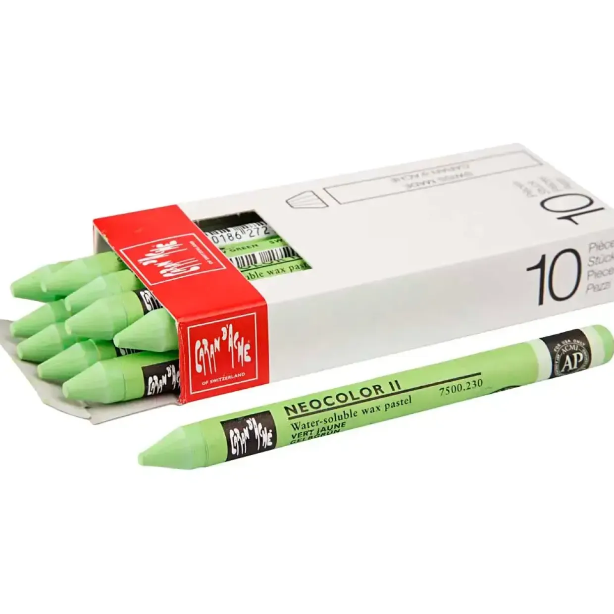 Caran d'Ache Neocolor II – Yellow Green (230) – 10 stk