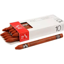Caran d'Ache - Neocolor I tykkelse 8 mm L: 10 cm russet (065) rødbrun - 10stk.