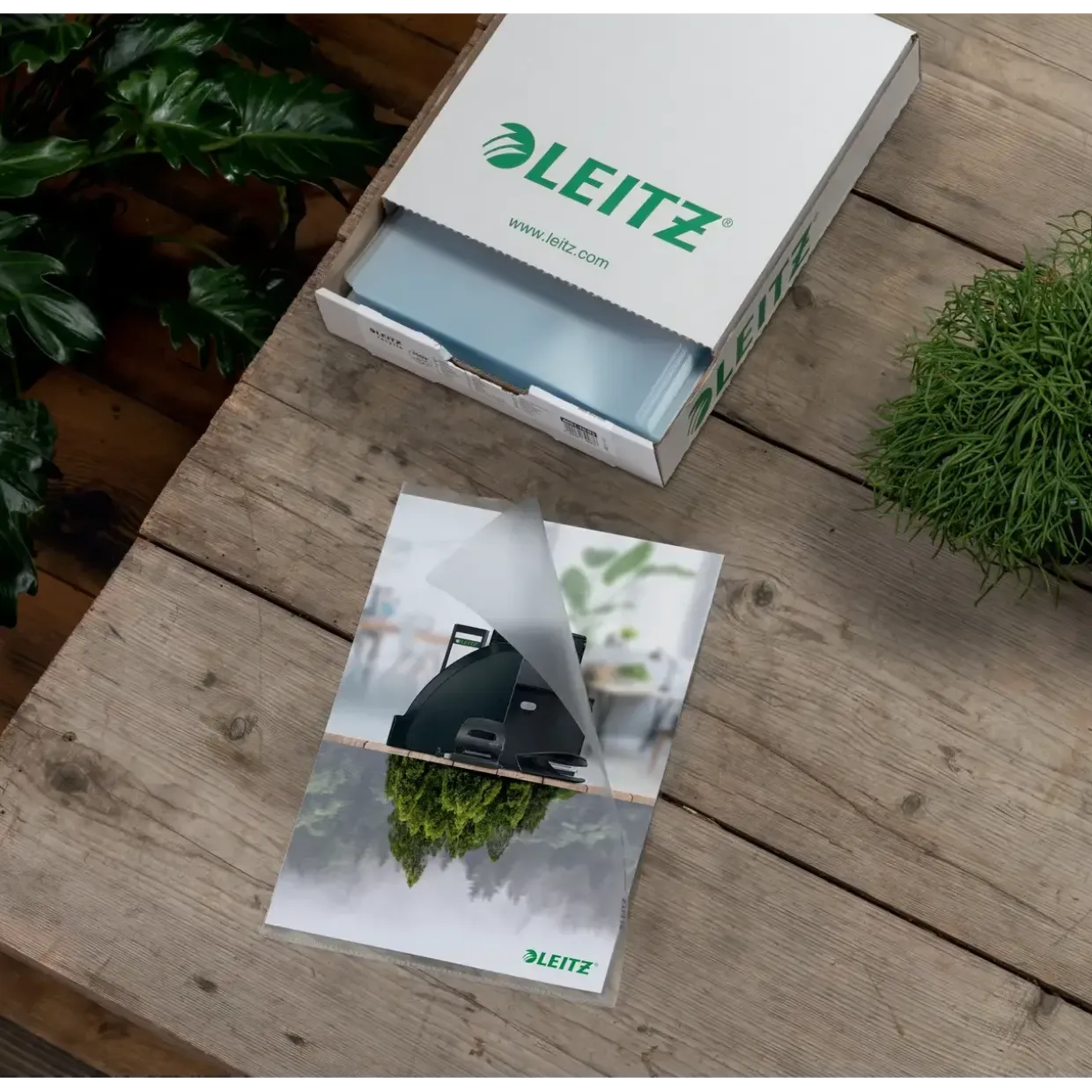 Chartek A4 - Leitz Recycle 130 my med præg - 100 stk i æske
