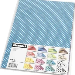 Color Bar - Rivekarton - A4 - 250 gram - Mønstret karton - 16 ark