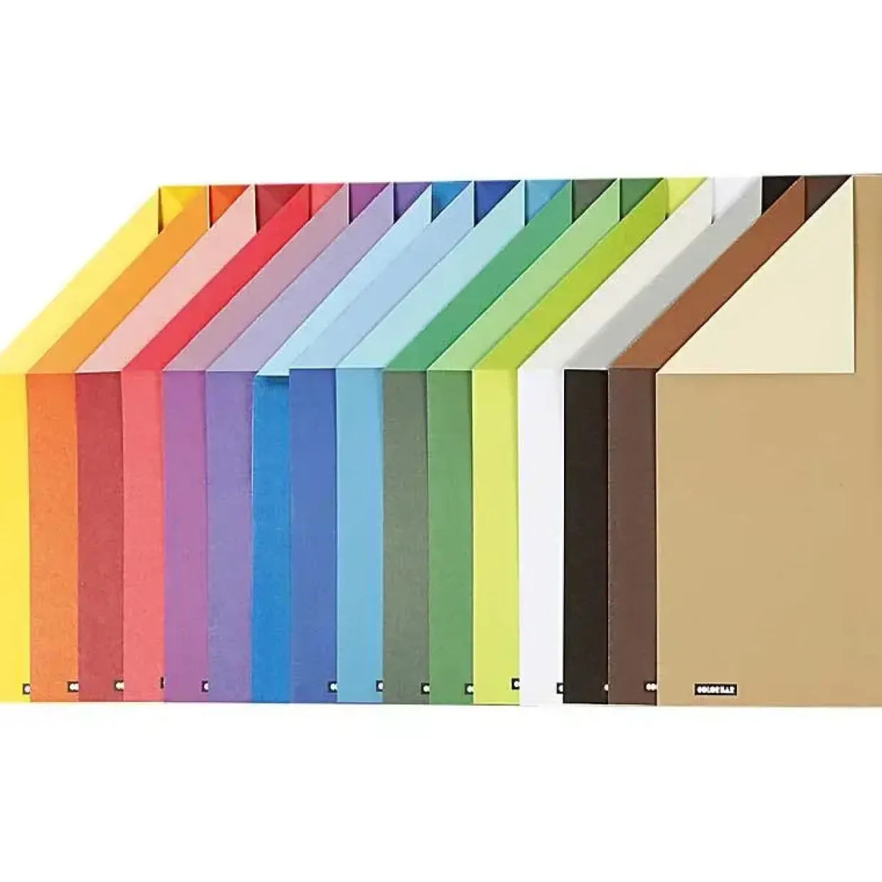 Color Bar rivekarton, A4 21x30 cm, 250 g, ensfarvet karton, 16ass. ark