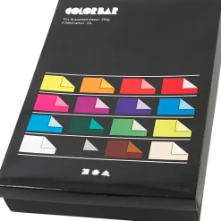 Color Bar rivekarton A4 21 x 30 cm 250 gram ass. farver ensfarvet karton - 160 ass. ark