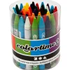 Colortime farvekridt, tykkelse 11 mm, L: 10 cm, 5x48ass.