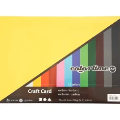 Colortime Kreativ Karton - 21 x 30 cm - 120 ark